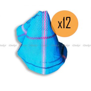 12 Serviettes de table - Serviette de cuisine - Serviette de main - Bleu