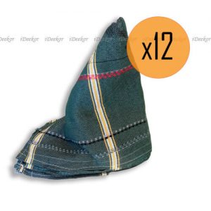 12 Serviettes de table - Serviette de cuisine - Serviette de main - Vert